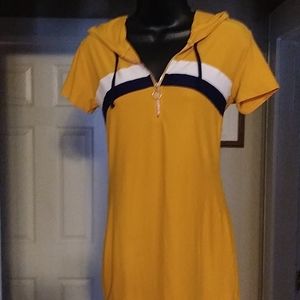 Mustard skater dress